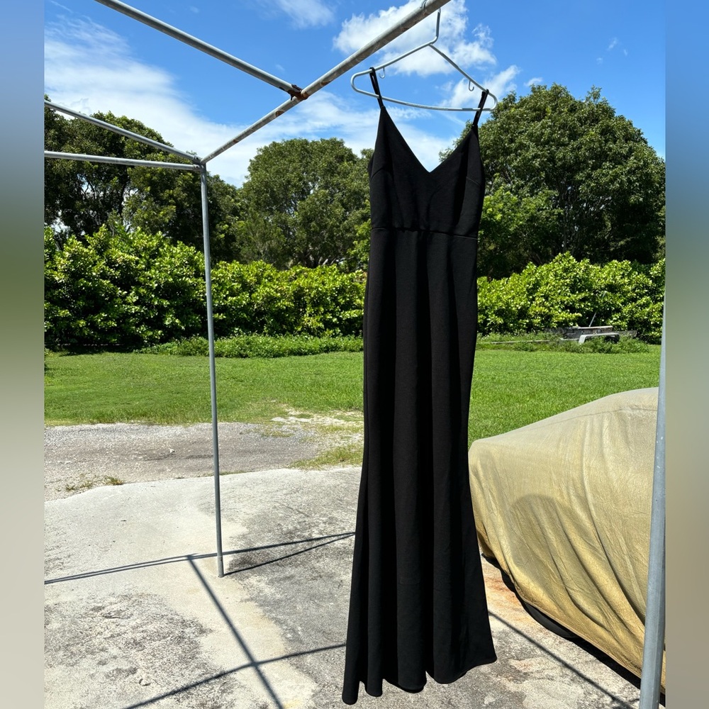 Lulu’s infinite glory black mermaid dress - xs